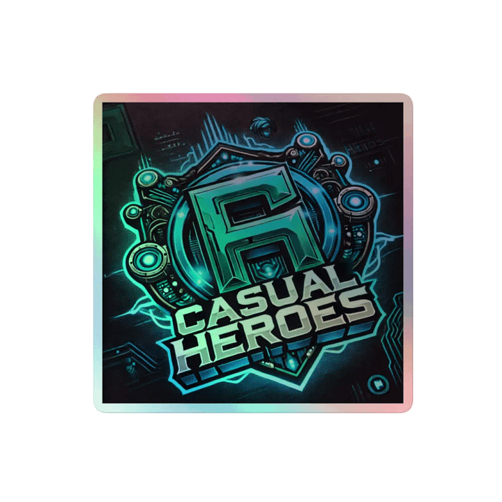 Holographic Casual Heroes Emblem Sticker Set product image (2)