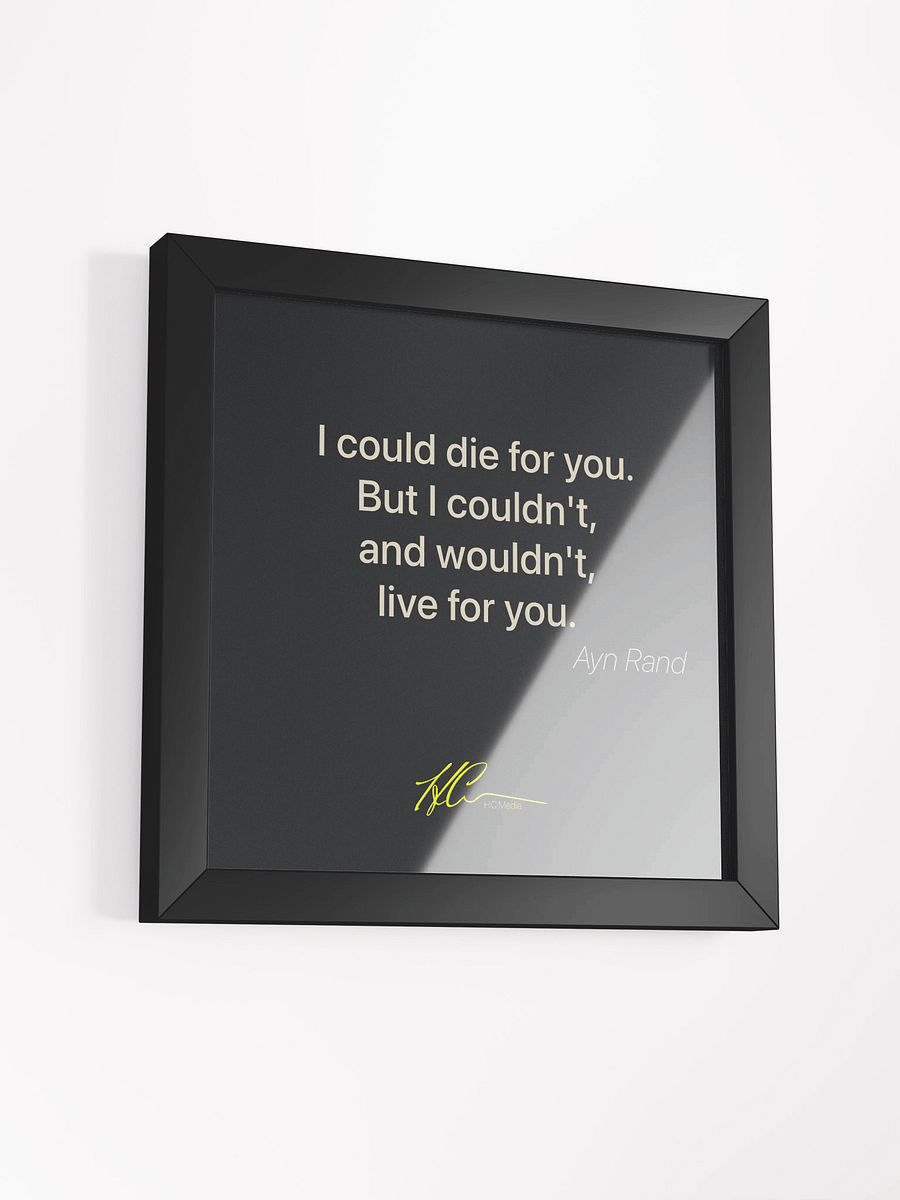 Ayn Rand Q6 - Framed Poster product image (3)