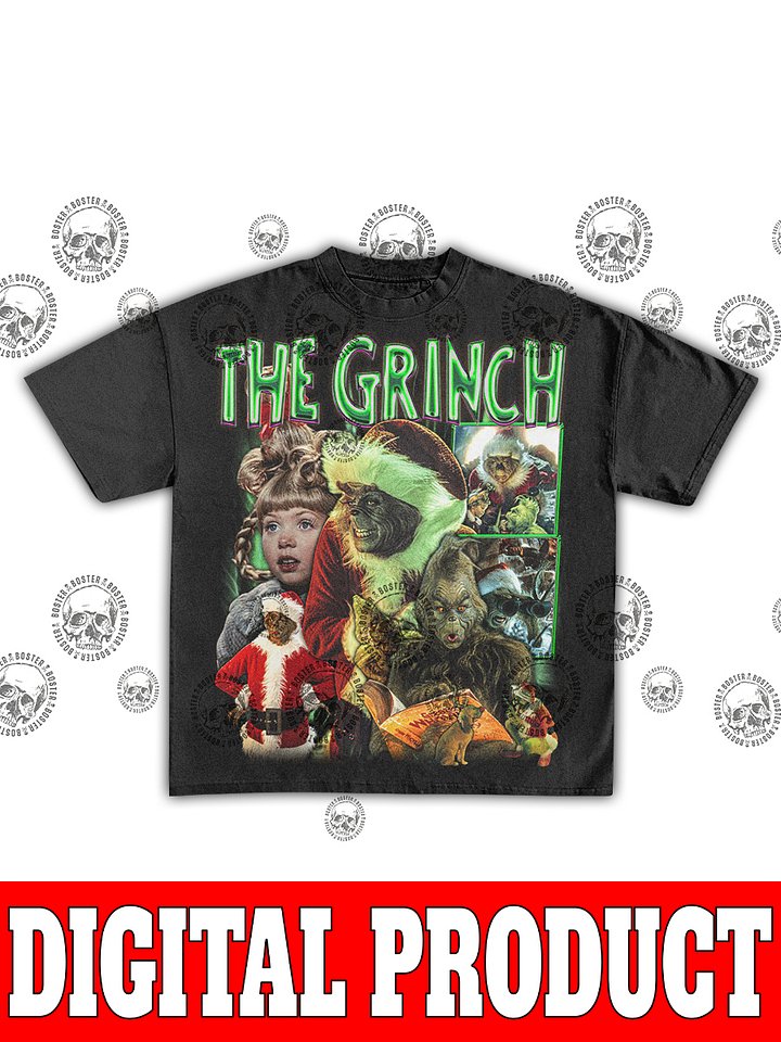 The Grinch Merry Christmas Vintage Bootleg Graphic product image (1)