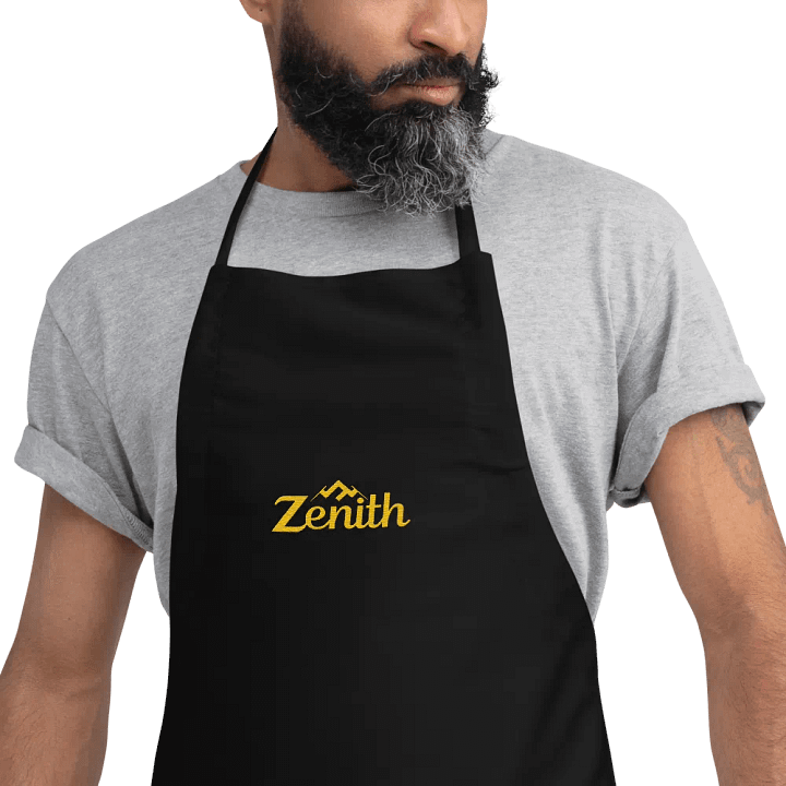Zenith Roof Embroidered Cooking Apron product image (2)