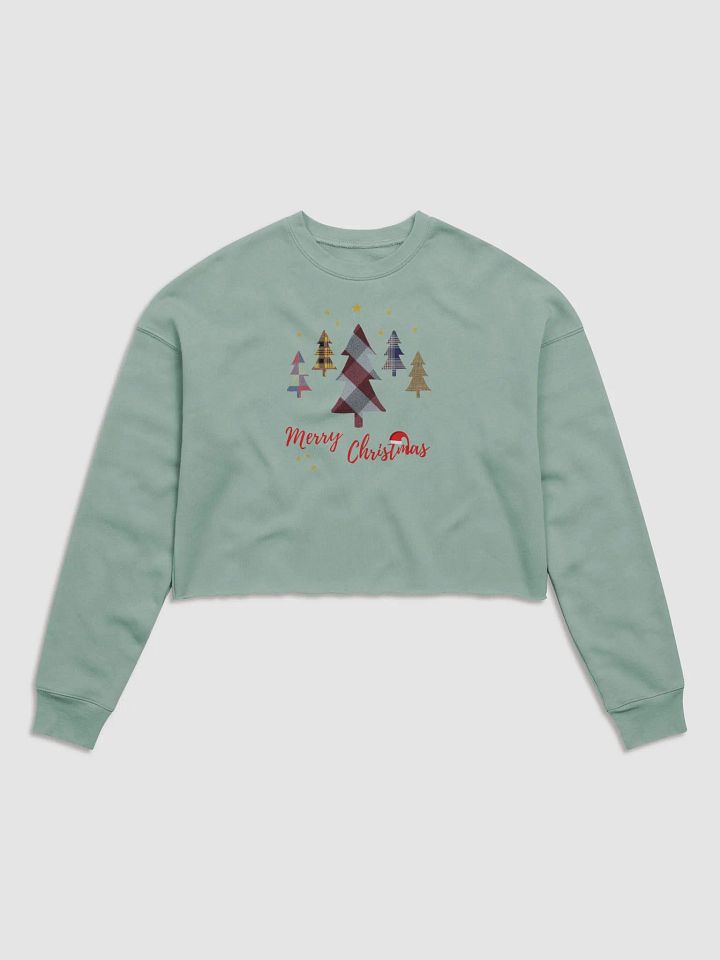 Happy Holidays in Christmas Women's Fleece Crop Sweatshirt product image (1)