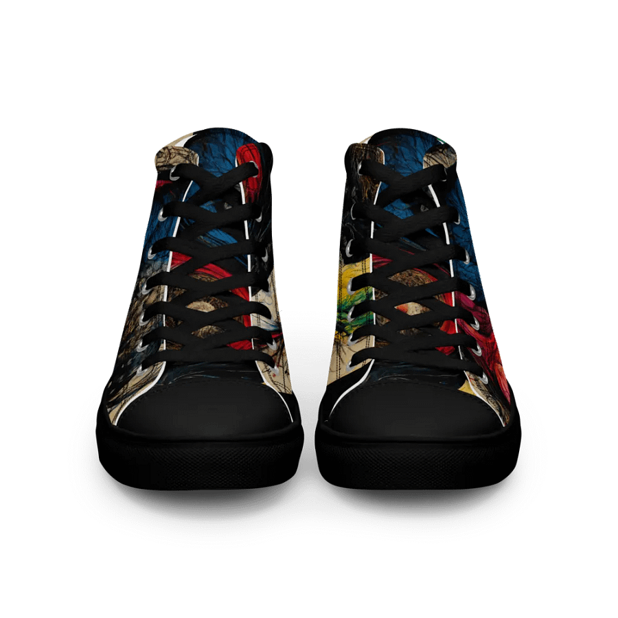 Yin-Yang Swirl High Top Canvas Shoes product image (3)
