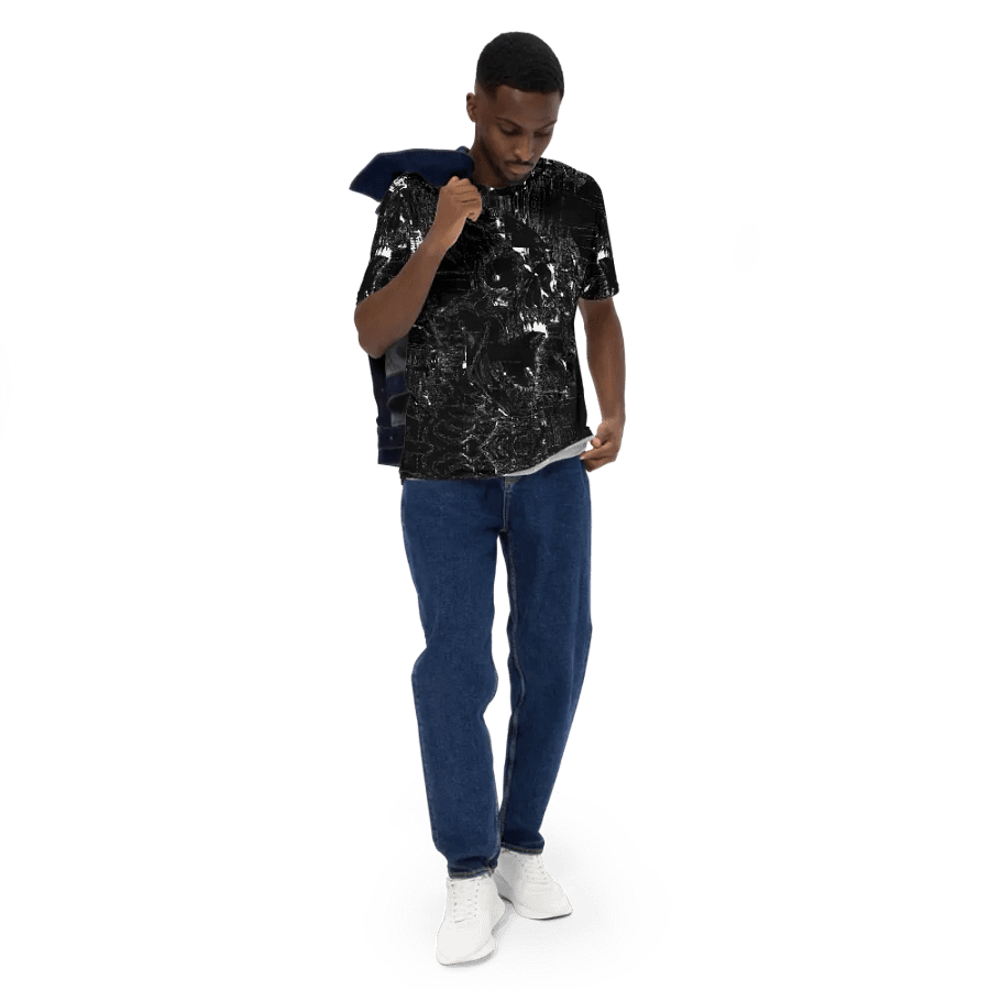 Distorted Chaos All-Over Print Crew Neck T-Shirt Sublicolor 101 product image (5)