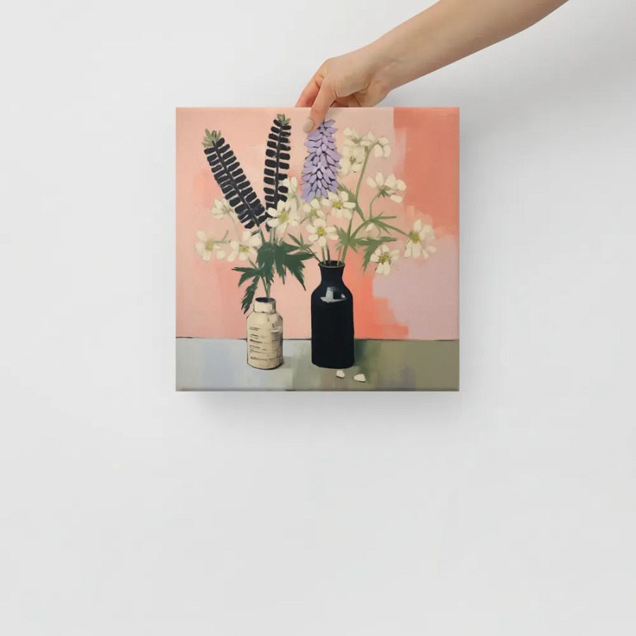 Art2401-62 Vase Flowers Still Life - Canvas Print - sm product image (10)