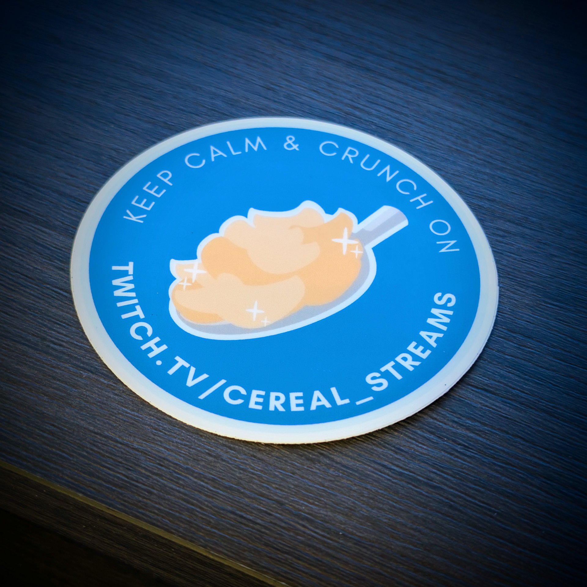 3x3 Inch Round Vinyl Die Cut Sticker: Spoon of Flakes product image (2)