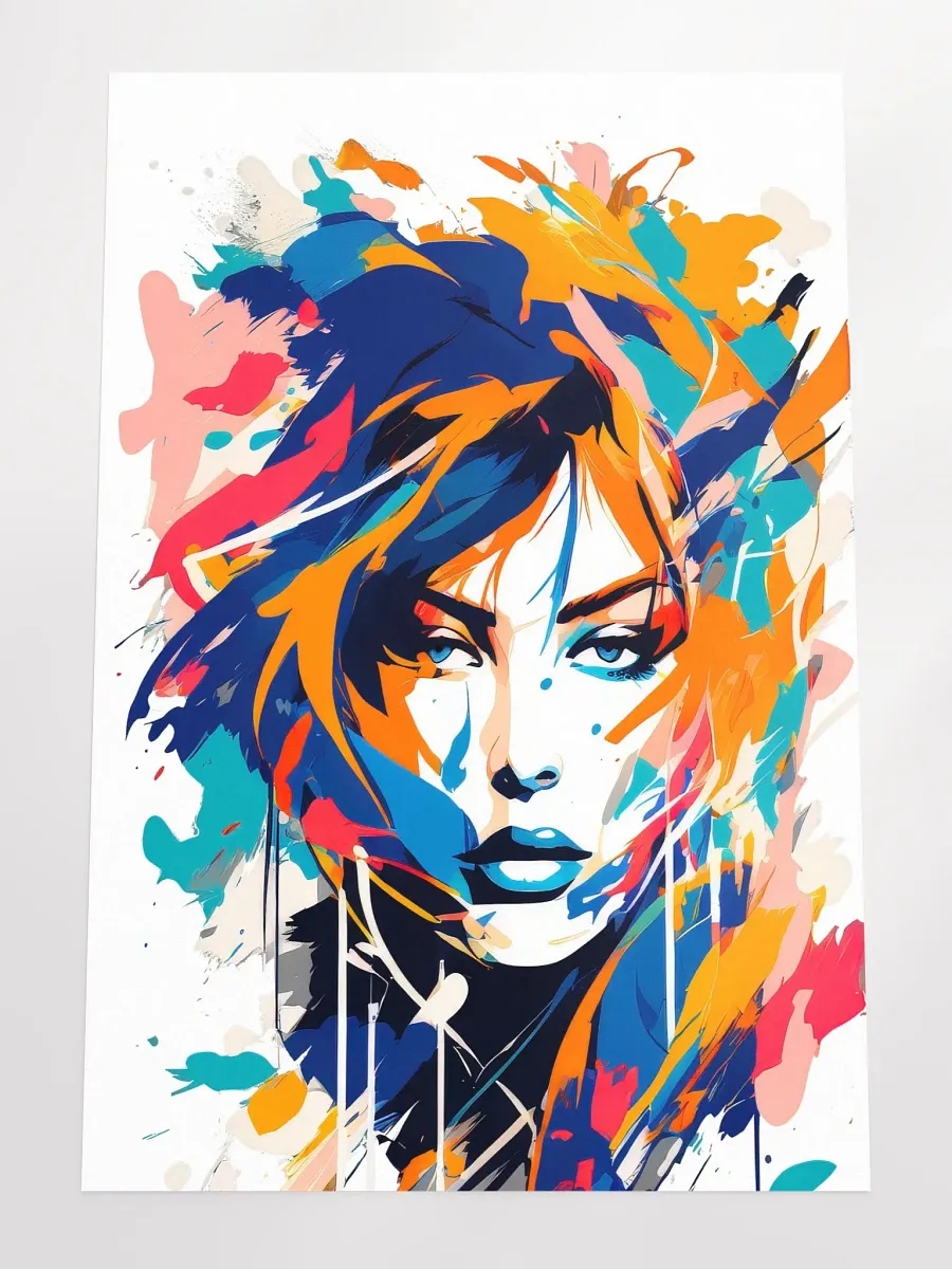 Abstract Woman v10 - Vintage Style Poster - Girly - Large 24x36 Inches product image (4)