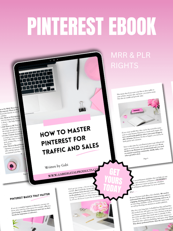 MRR/PLR Pinterest Marketing eBook product image (1)
