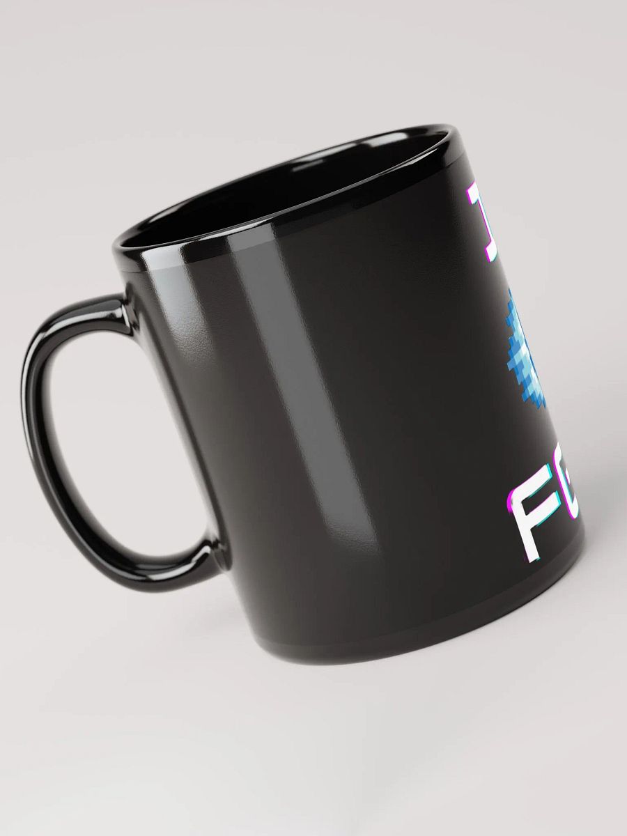Pixelated Sphere Black Glossy Mug product image (6)