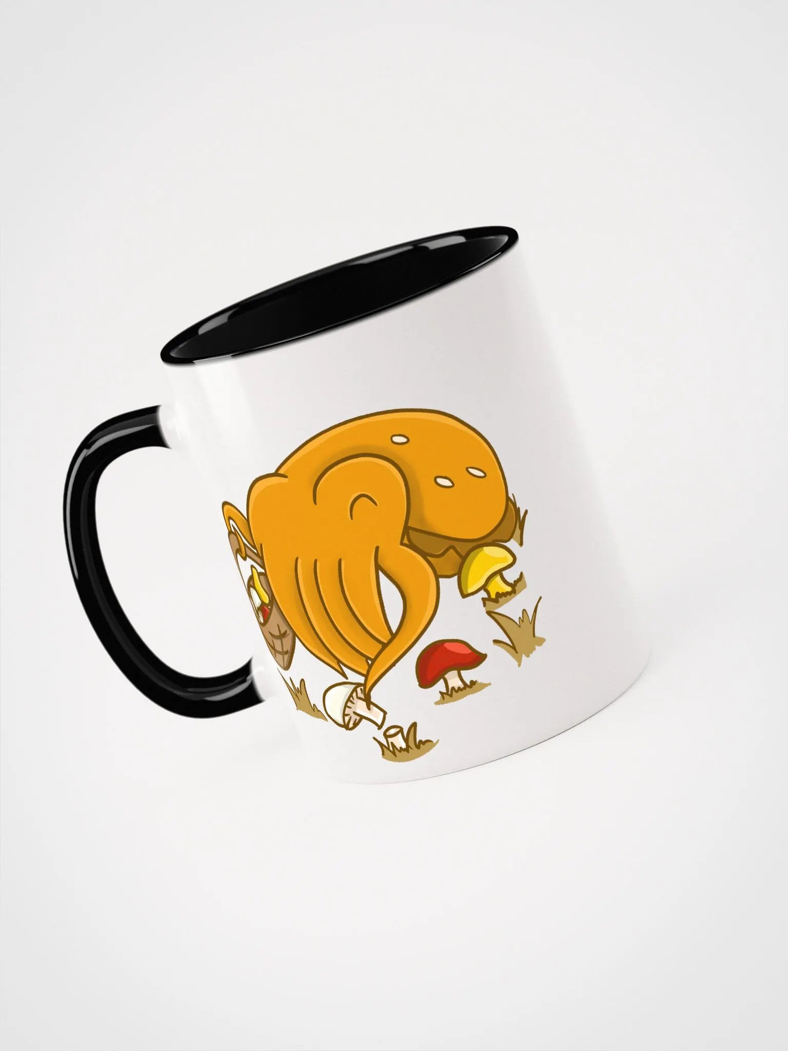 Mushroom Picking Cuttlefish double sided- color mug product image (3)
