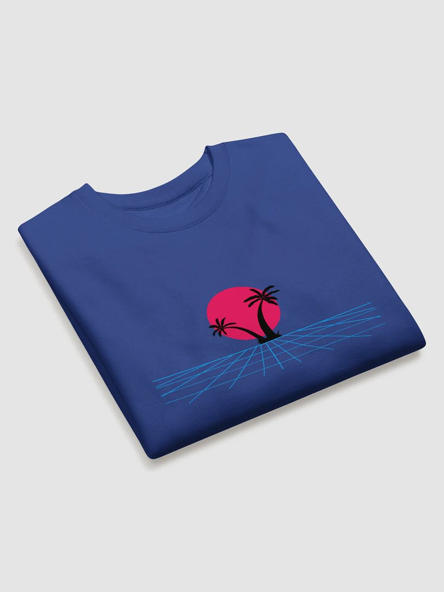 Vaporwave Sunset Cotton Sweatshirt product image (3)