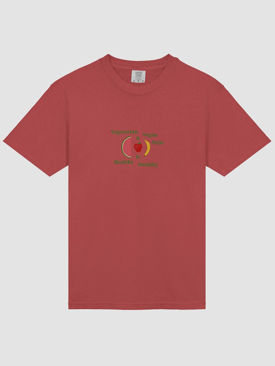 Healthy Is Wealthy Vegetarian & Vegan T-Shirt product image (3)