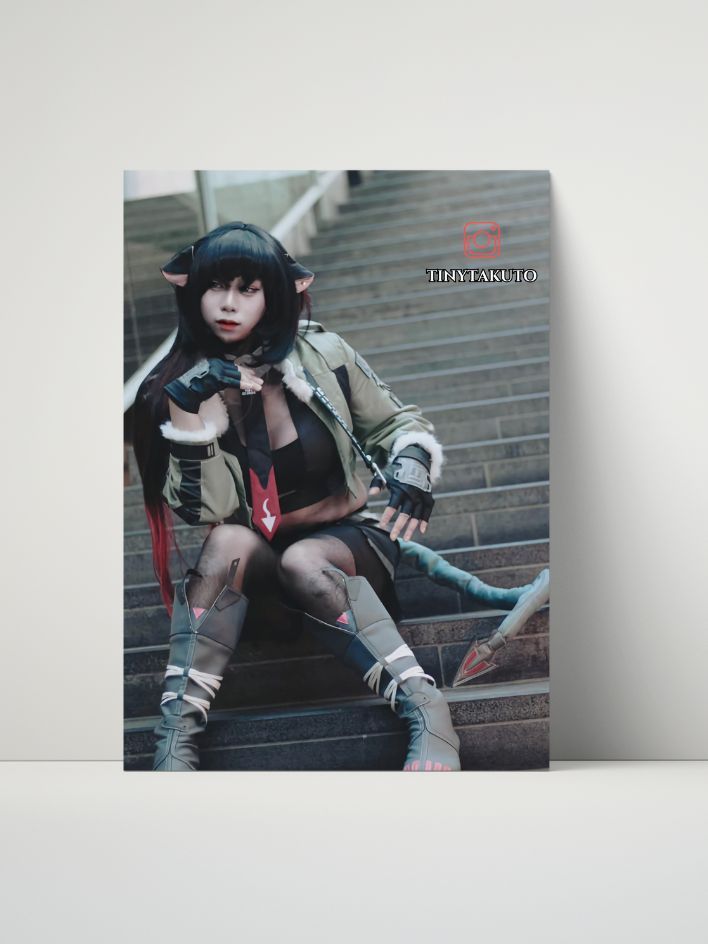 Zenless Zone Zero - Jane Doe Cosplay Metal Print featuring TinyTakuto (8x10) product image (1)