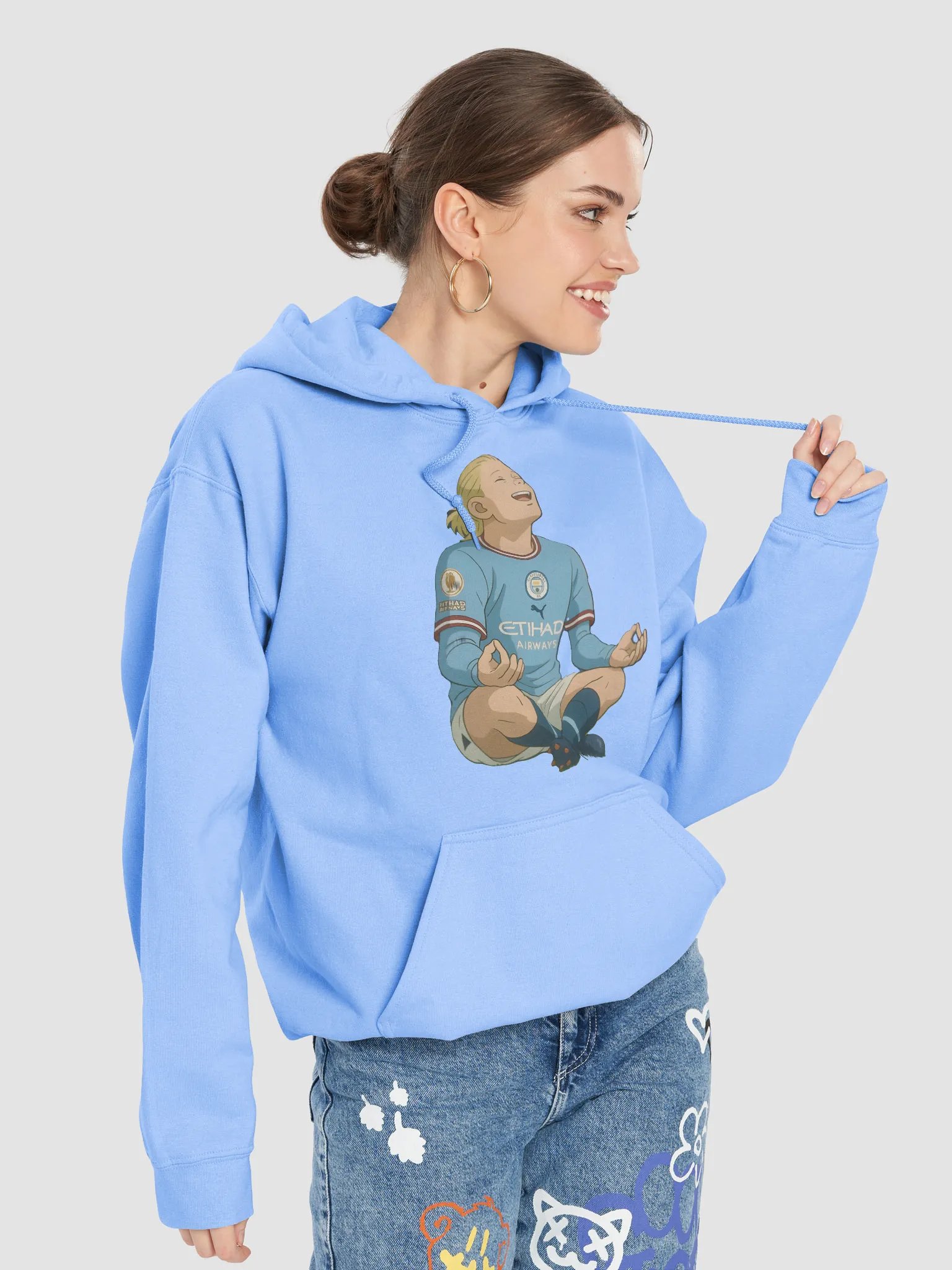 Classic Unisex Hoodie - Erling Haaland Goal Celebration - Manchester City (Various Colours) product image (7)