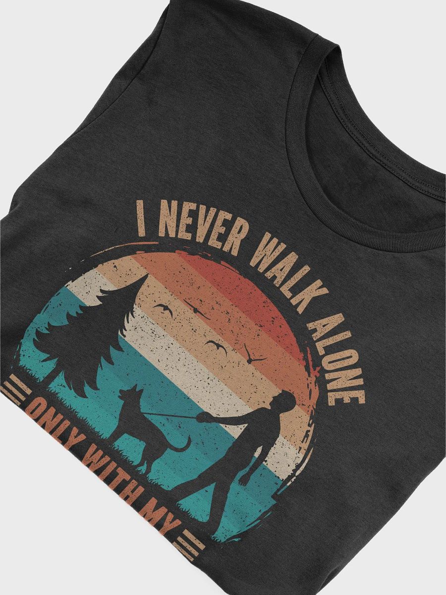 Carolina Dog Walking DAD Retro Vintage Sunset Silhouette Shirt product image (4)