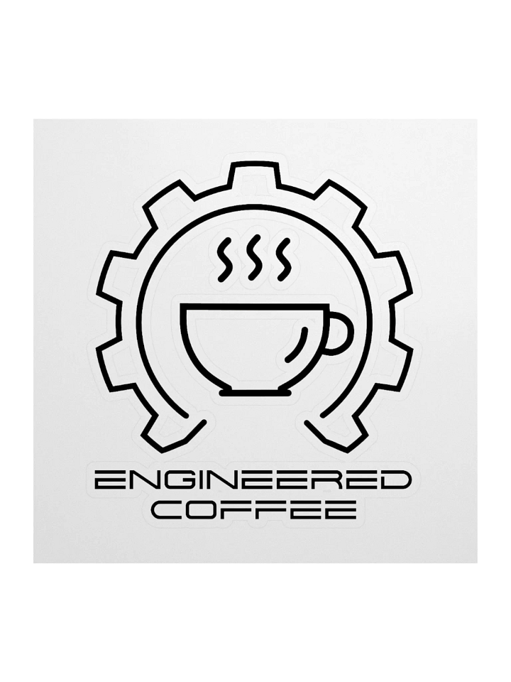 Engineered Coffee the Sticker (Black) product image (1)