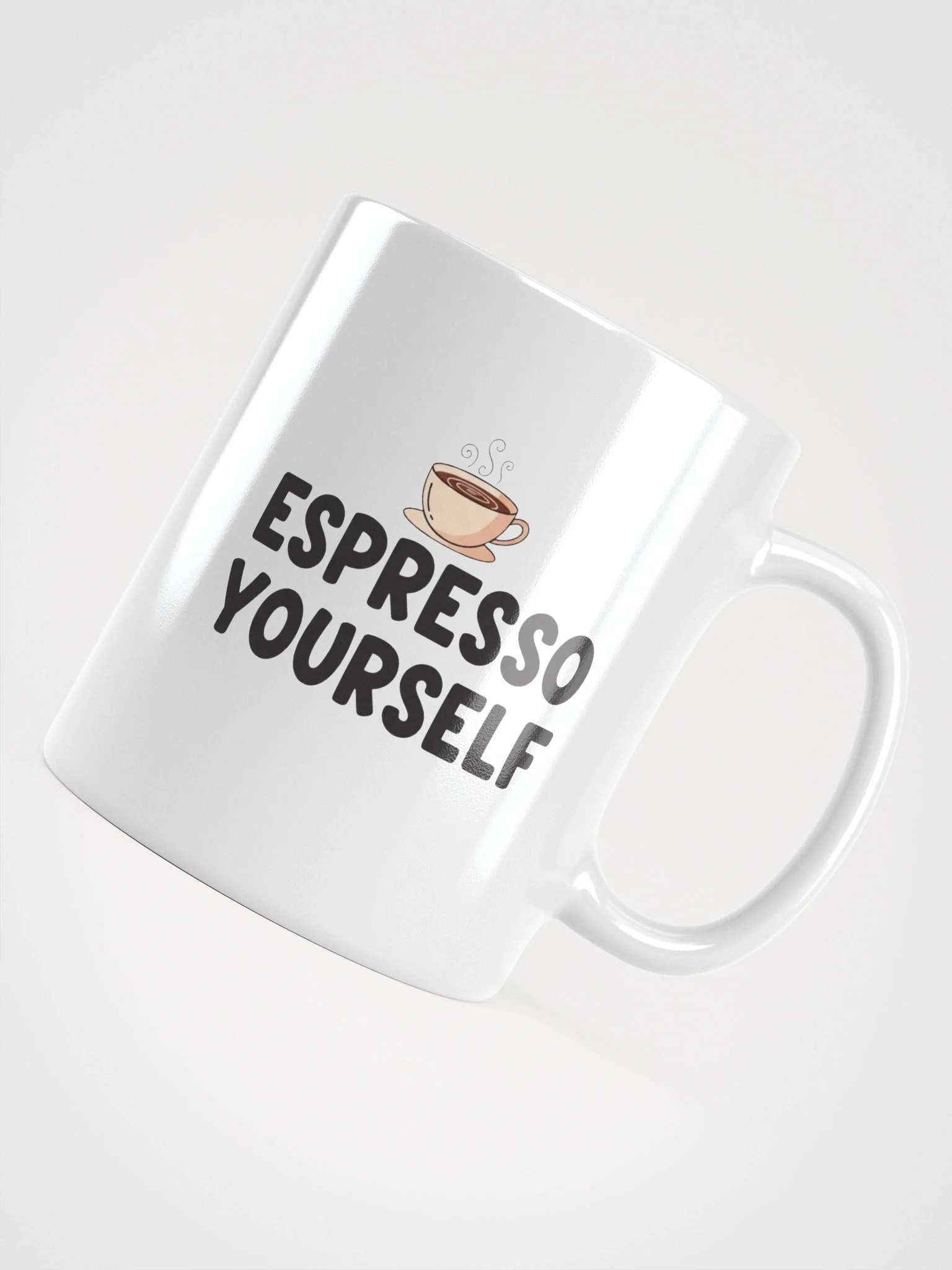 Espresso Yourself Coffee Mug – Funny Coffee Lover Gift, Unique Ceramic Tea Cup for Home & Office product image (5)