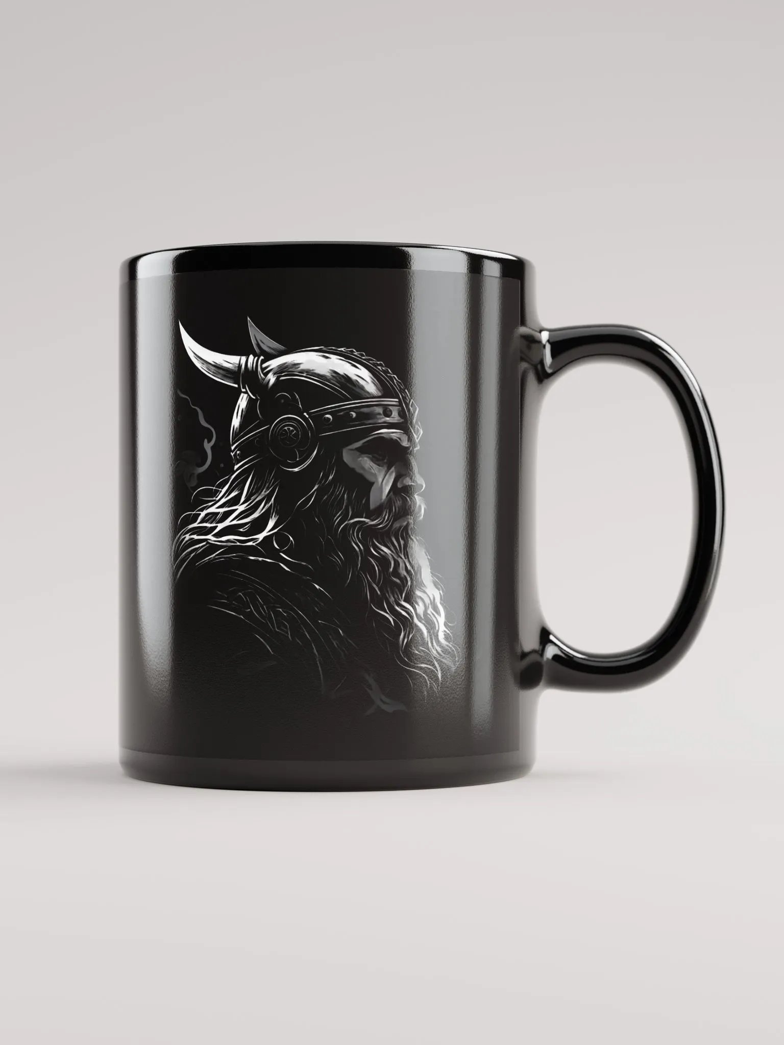 Black Glossy Mug - Viking product image (2)