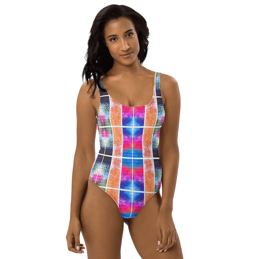 Floral Block One-Piece Swimsuit product image (12)