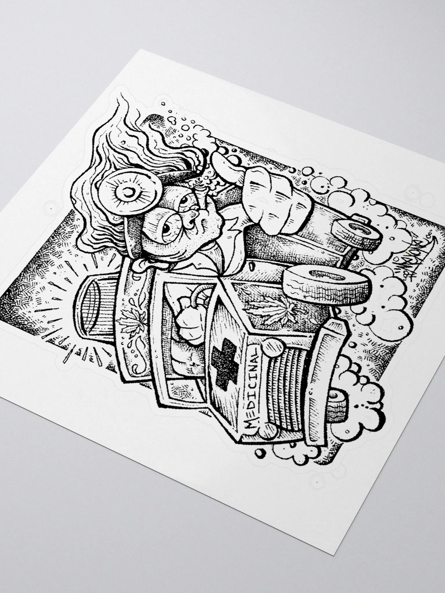 Medicinal Kiss Cut Sticker product image (3)