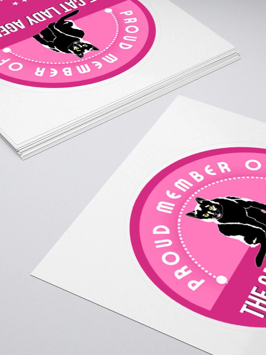 The Cat Lady Agenda Pink Logo Sticker product image (11)