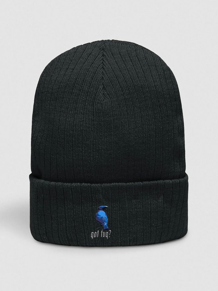 Ron Collection - Embroidered Ribbed Knit Beanie product image (1)