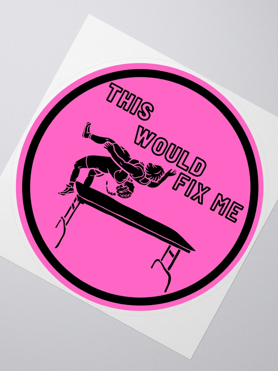 Fix Me Pink/Black Sticker product image (4)