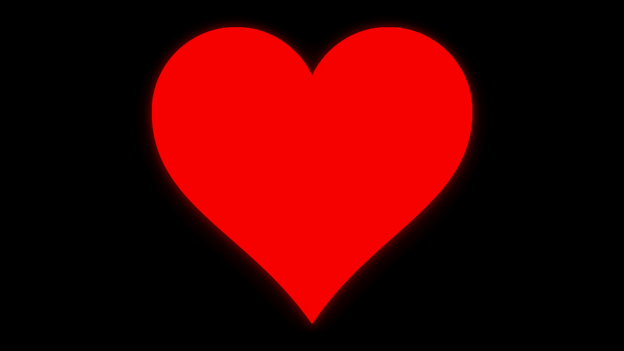 Commercial Use of Red Growing Heart Short Loop Video product image (1)