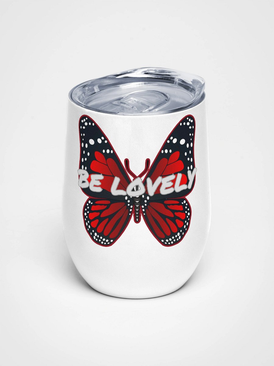 Be Lovely Butterfly Wine Tumbler product image (1)