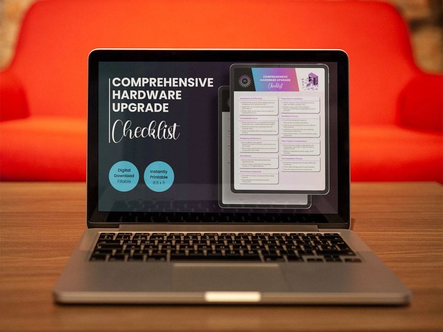 Hardware Upgrade Checklist Digital PDF Download Instantly Printable Fillable product image (4)