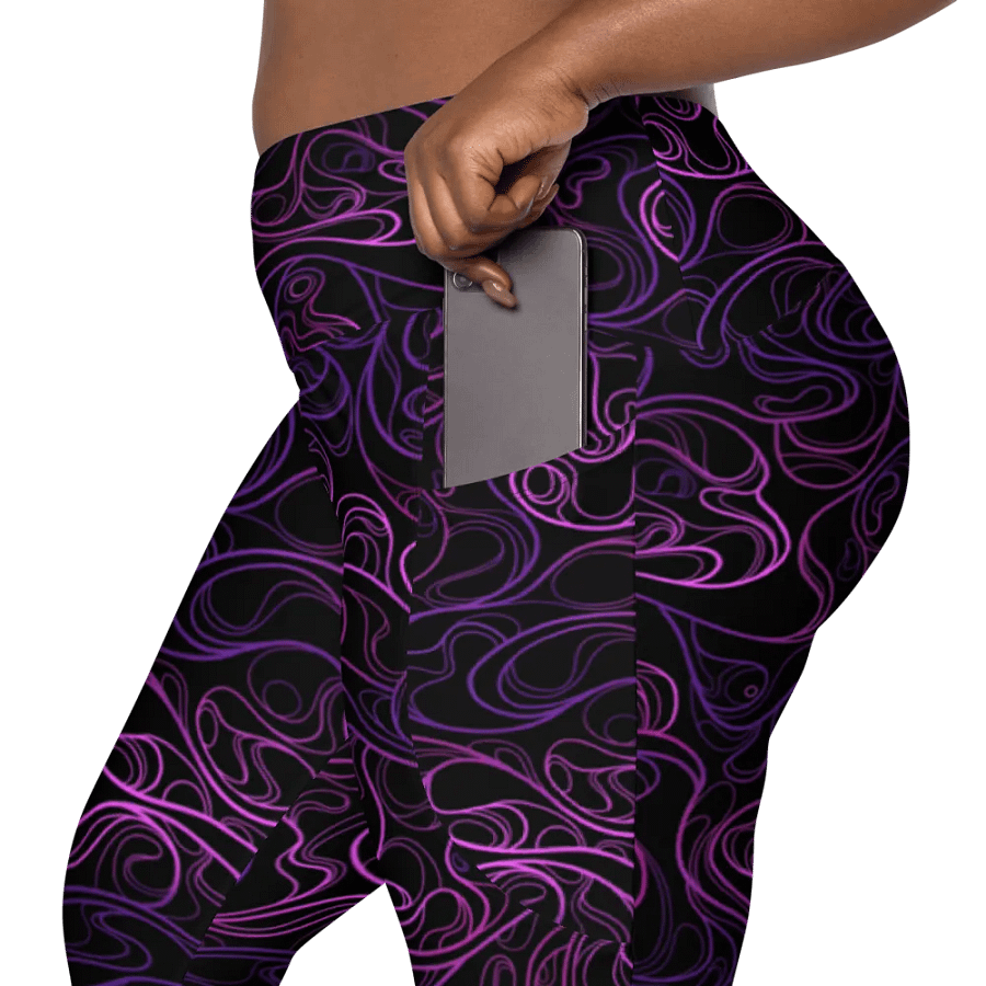 BLACK SWIRL - Leggings product image (9)