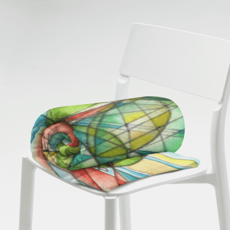 Circles to Circles #4 - Stereographic Projection Mathematical Art Blanket product image (4)