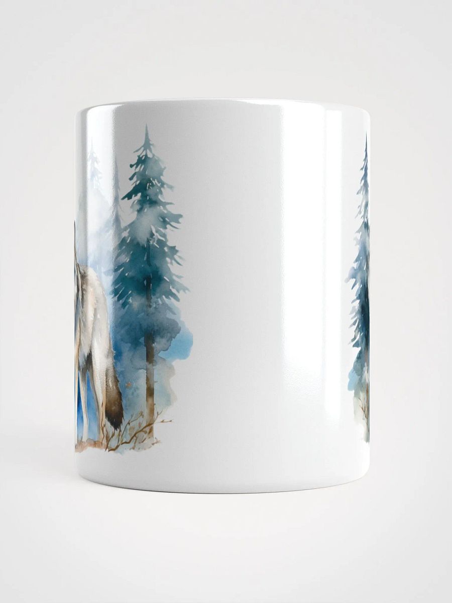 Winter Wolf White Glossy Mug product image (5)