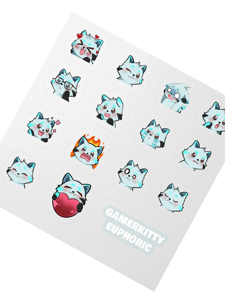 Euphoric Cat Emojis Sticker Pack product image (3)