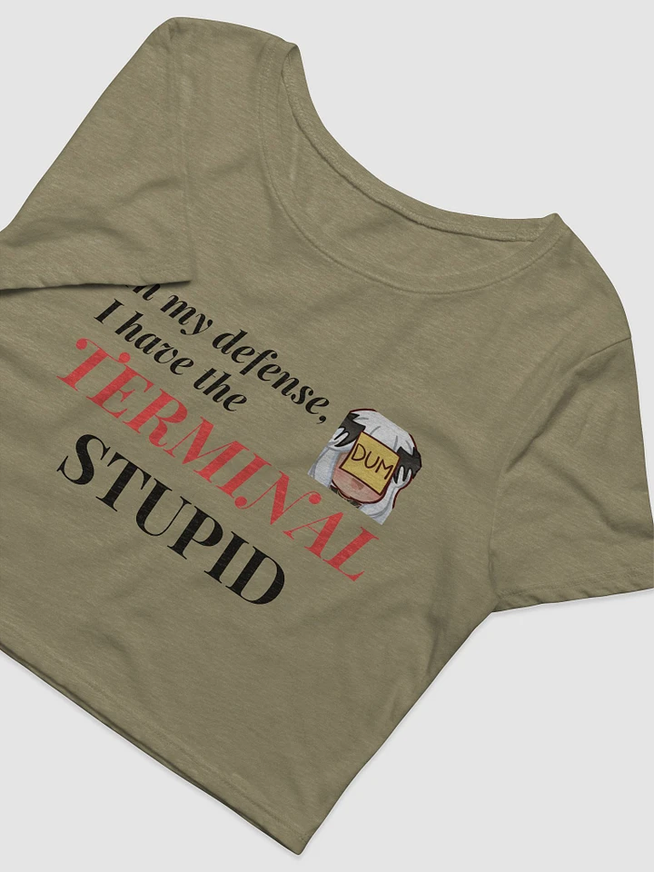Terminal Stupid Blk Lettering Cut Off Tee product image (3)