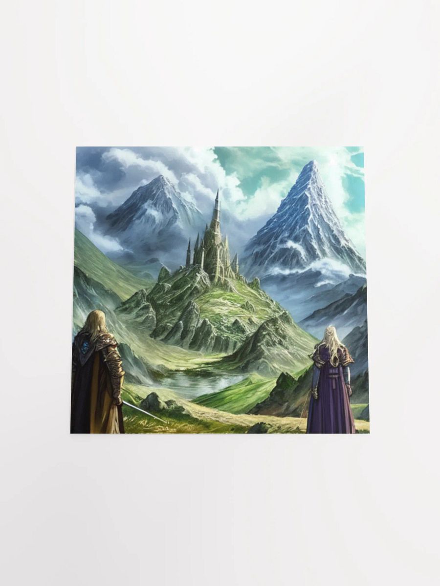 Mystical Castle Fantasy Lord Of The Rings Anime Concept Art Poster product image (18)