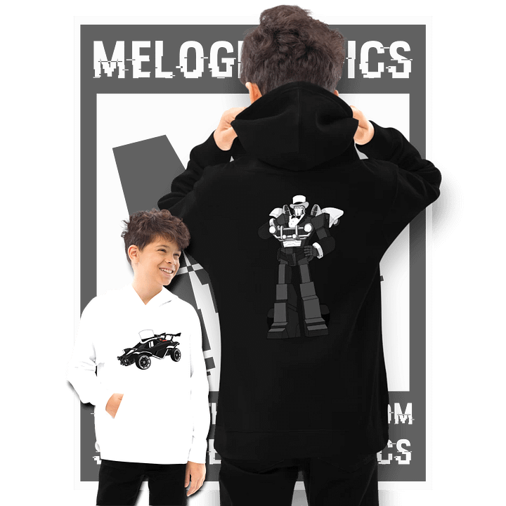 Fancy Carball Bot - Kids Hoodie | #MadeByMELO product image (1)