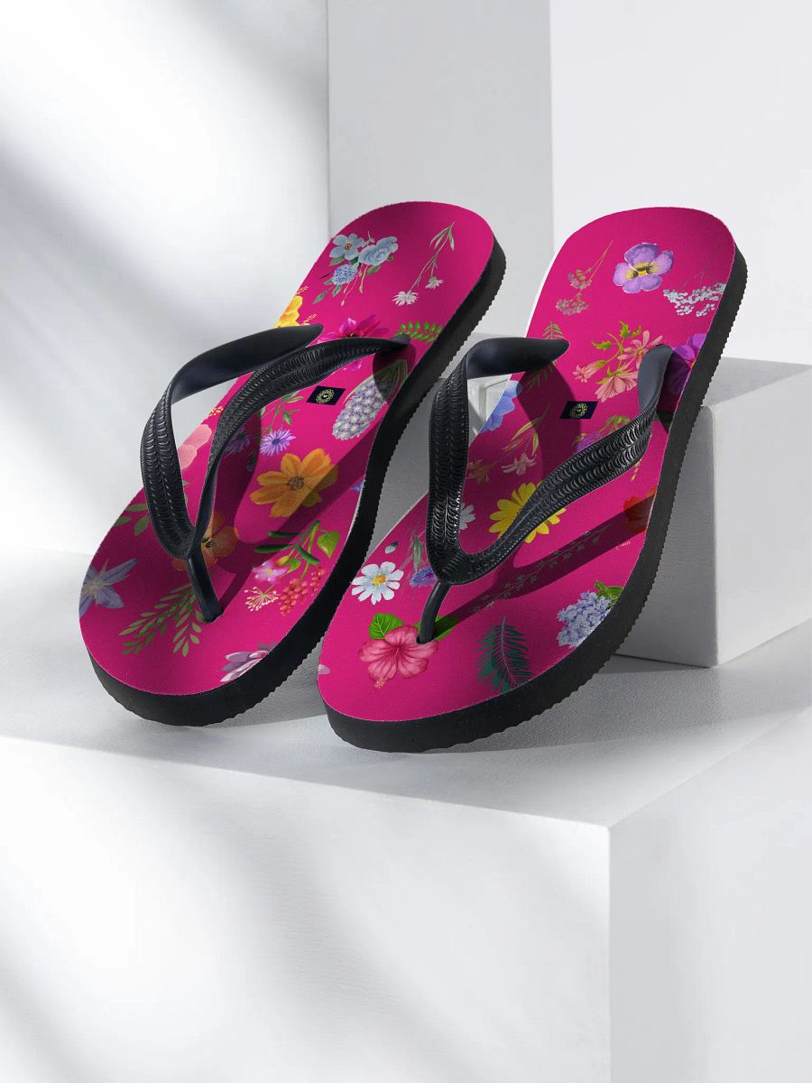 Blossom Bliss Flip-Flops-Fuchsia Pink product image (1)