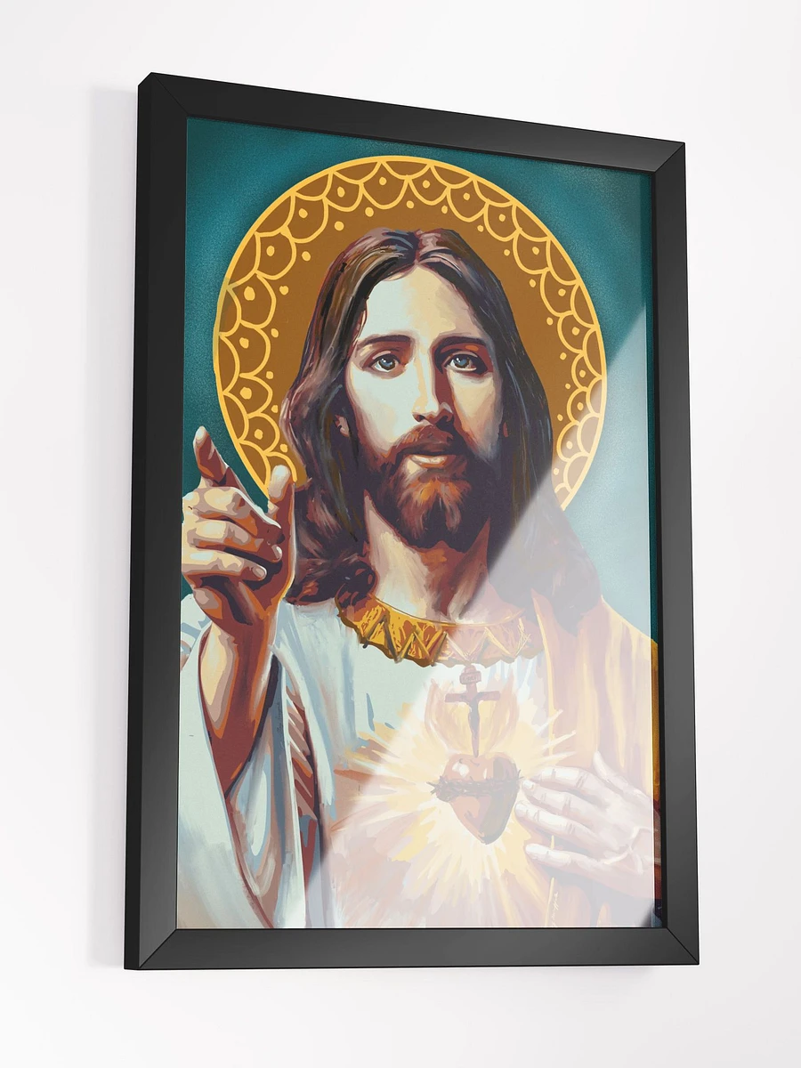 The Sacred Heart of Jesus Framed Print- Version 2 product image (4)