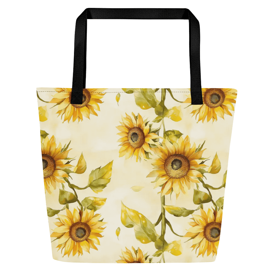 Sunflower Serenade Large Tote Bag product image (3)