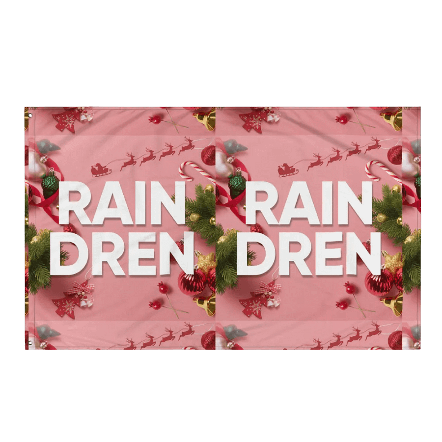 Raindren All-Over Print Flag product image (3)