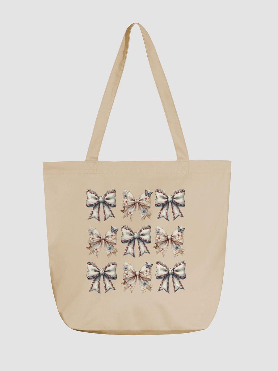 Spring Bows Baseball Butterfly Blooms Tote Bag product image (5)