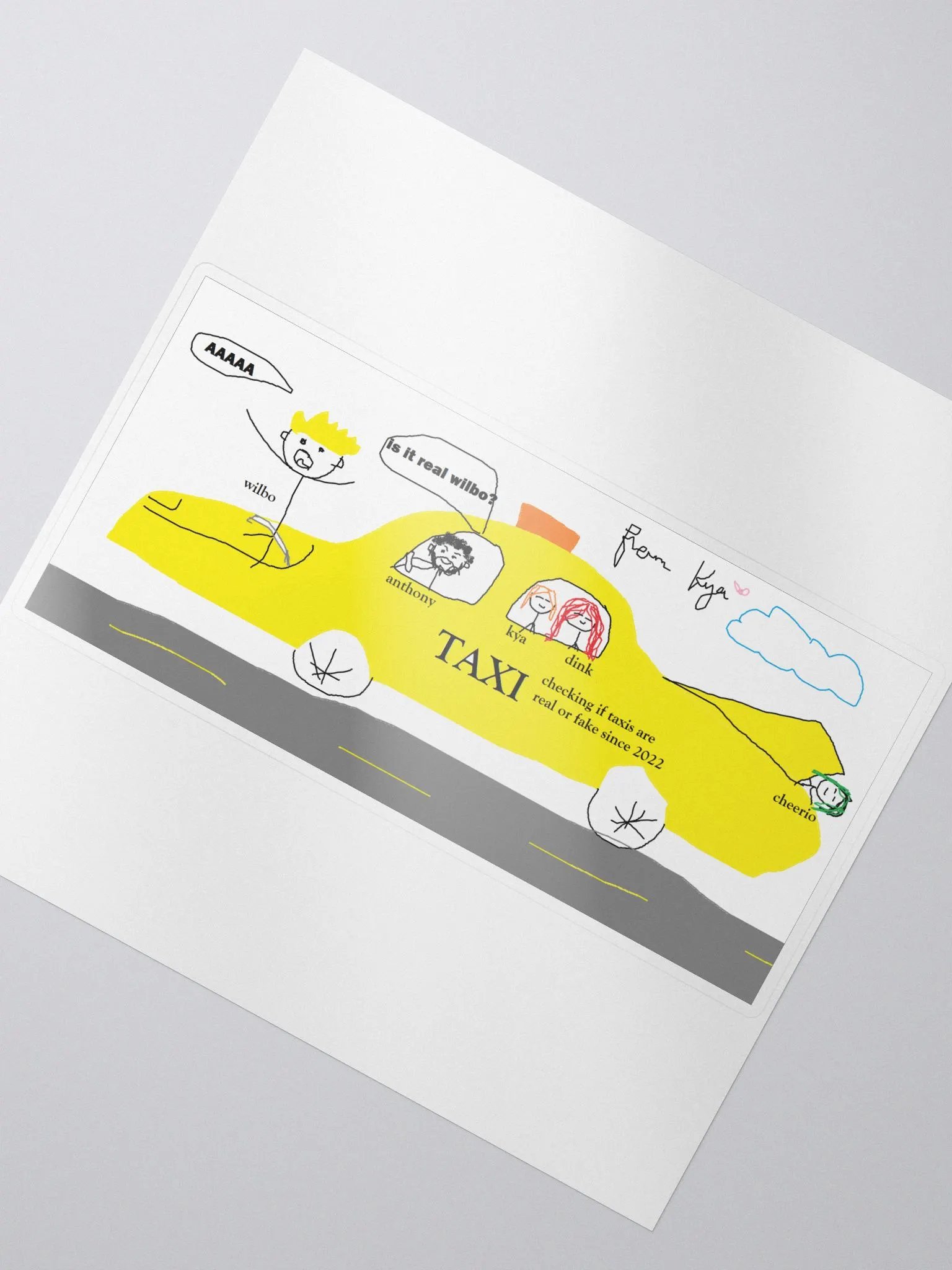 TAXI STICKER product image (2)
