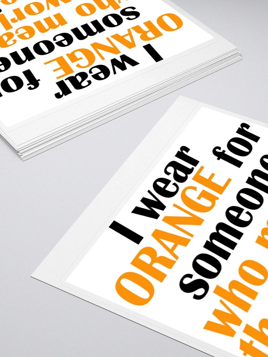 I wear Orange Stickers product image (4)