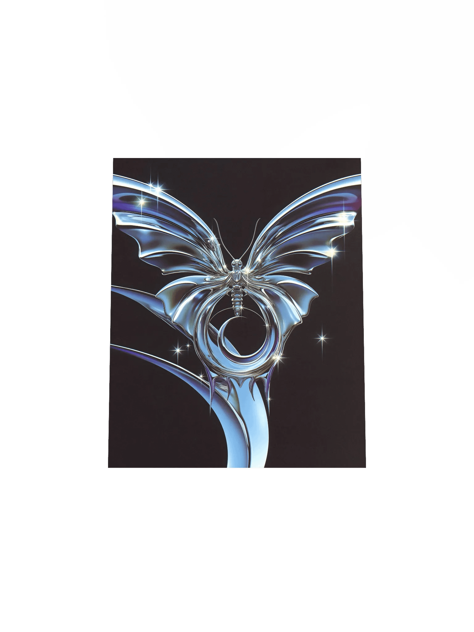 Metallic Butterfly Matte Poster product image (4)