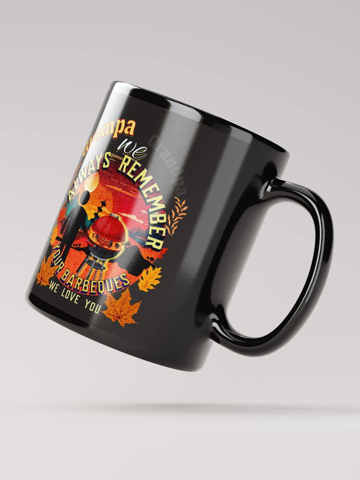 coffee Mug. grandad depicting ‘Grampa we always remember your BBQ’.  Perfect gift from grandchildren product image (3)