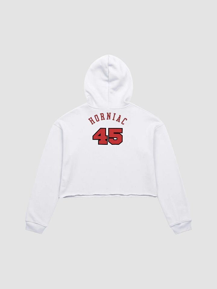 Horns Over Hoops Fusion Crop Hoodie product image (2)