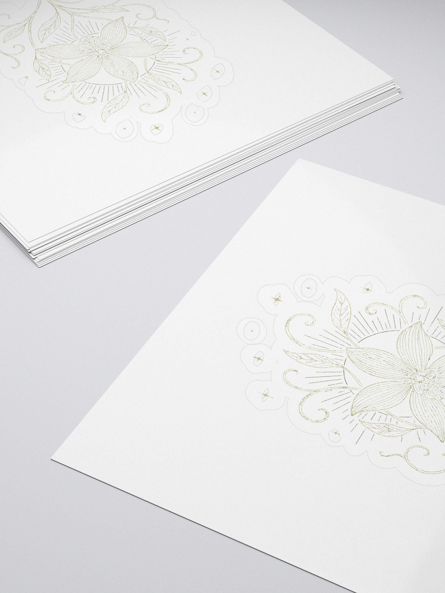 Celestial Orchid Sticker product image (4)