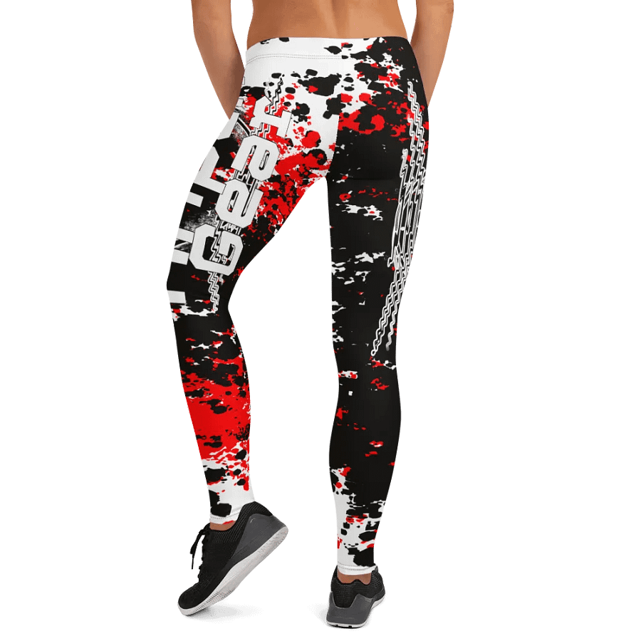 White HApex Gear Black Logo Leggings product image (12)