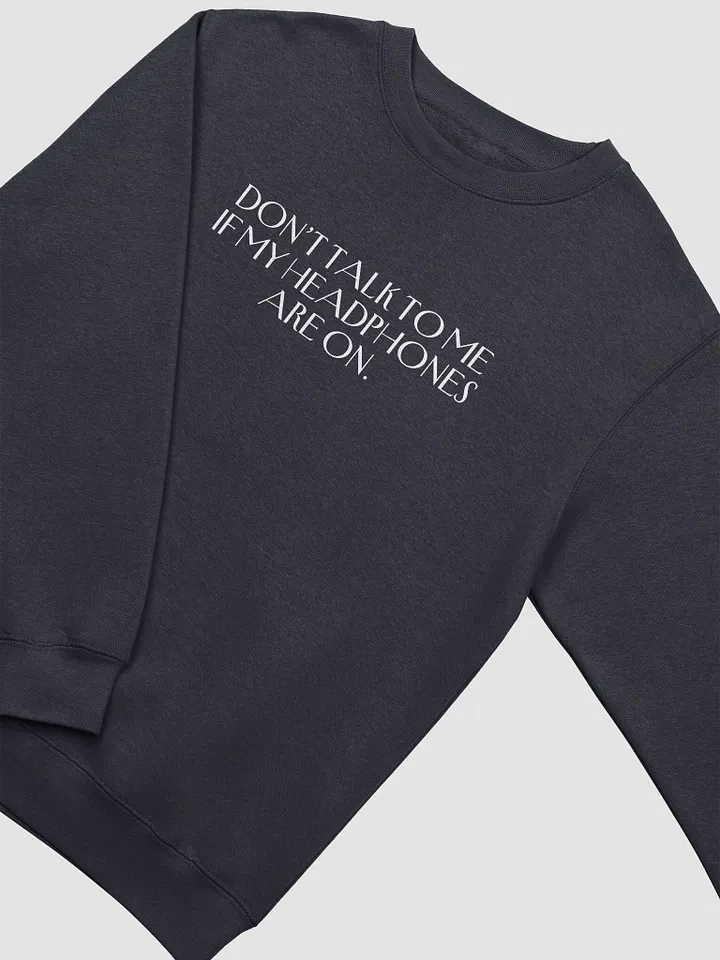 HEADPHONES ON (variant 2) printed crewneck product image (9)