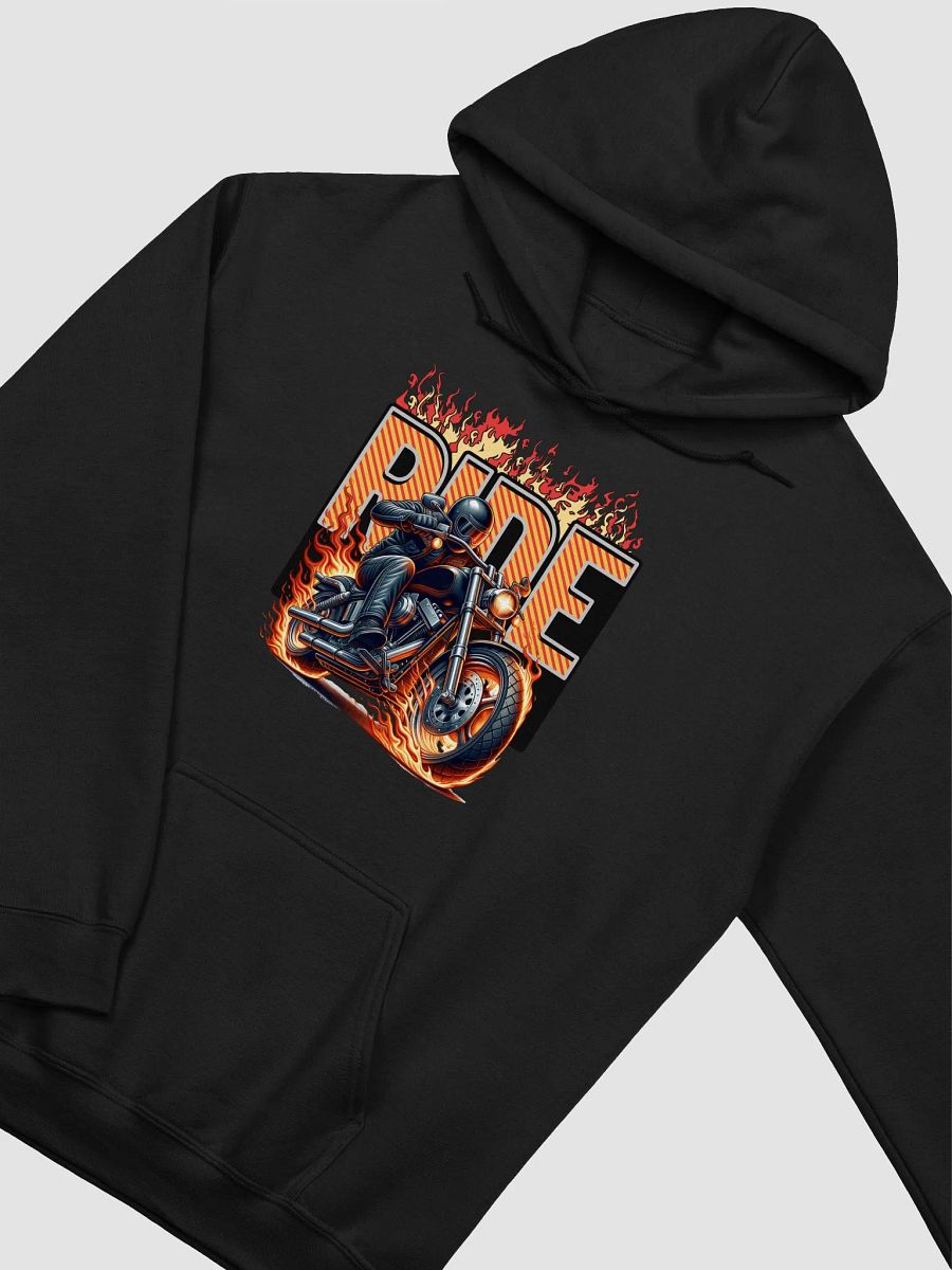 Ride Motorcycle Flaming Hoodie product image (2)